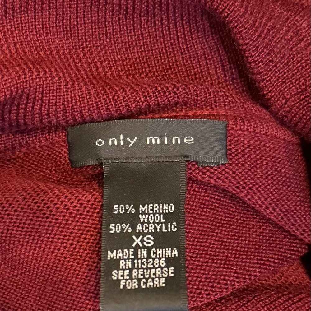 Only Mine Deep Red Ruffled Cardigan - Picture 3 of 3
